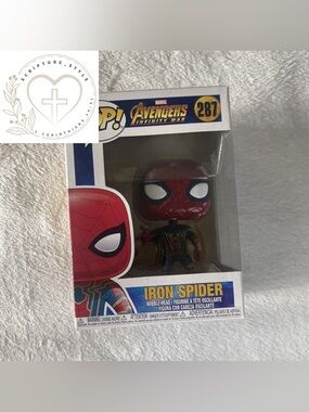 Funko Iron Spider Bobblehead - Red, Blue & Gold